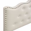 IHOMDEC Upholstered Button Tufted Double Bed Frame BEF05 Beige