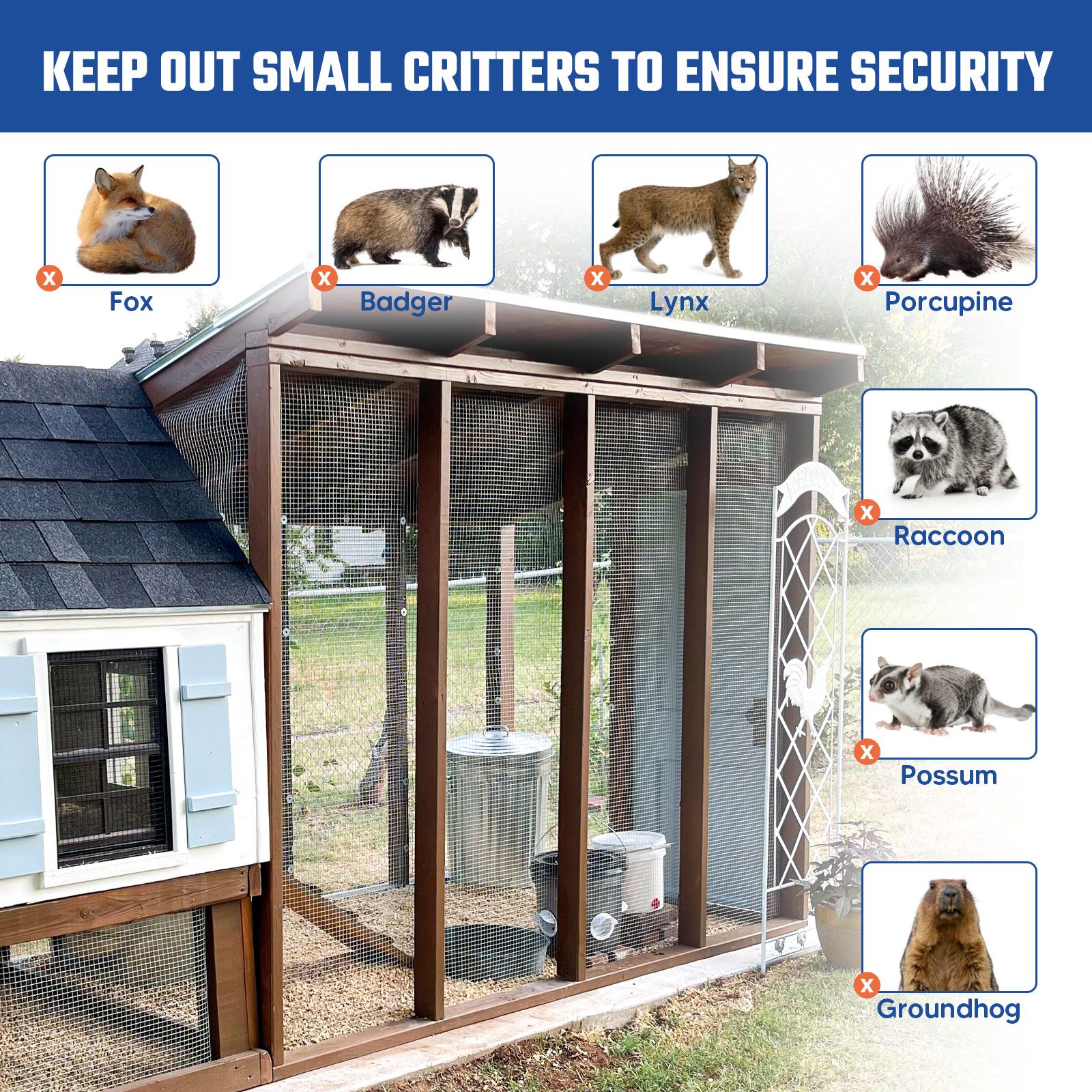 Hardware Cloth Galvanised Welded Wire Mesh Fence Roll Chicken Coop