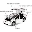 Car Model X 1:32 Scale Alloy diecast Pull Back Electronic Toys (White)