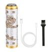 Electric Shavers for Men  Professional Gold Dragon Razor  Mini Razor Beard Trimmer Electric Shavers with Charging Cable For Father