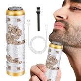 Electric Shavers for Men  Professional Gold Dragon Razor  Mini Razor Beard Trimmer Electric Shavers with Charging Cable For Father