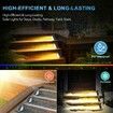 LED Solar Step Lights Waterproof Outdoor Stair Lights,Warm White Solar Deck Lights IP67 Solar Decoration Lights for Yard,Patio,Garden,Walkways,Front Door,Pathway,Driveway,Porch (6Pack)