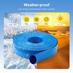 2inch Lay Flat Hose Water Drain Discharge PVC Backwash Transfer Pipe Irrigation Pump Outlet Brustproof Weatherproof 50m Blue