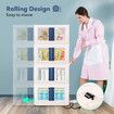 38L Storage Box Container Tool Toy Plastic Organiser Large Stackable Collapsible Wardrobe Clothes Pantry Bin