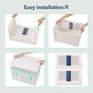 38L Storage Box Container Tool Toy Plastic Organiser Large Stackable Collapsible Wardrobe Clothes Pantry Bin