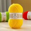 Crochet Yarn,Feels Soft 560 Yards Assorted Colors 4ply Acrylic Yarn,Yarn for Crochet & Hand Knitting (4 Pcs,200g,Yellow)