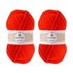 Crochet Yarn,Feels Soft 560 Yards Assorted Colors 4ply Acrylic Yarn,Yarn for Crochet & Hand Knitting (4 Pcs,200g,Bright Red)