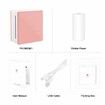 Mini Pocket Printer,Portable Bluetooth Thermal Printer Pocket Printer Compatible with iOS + Android for Organizing Office Documents,Work List Printing,Black and White Picture (Pink)