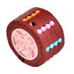 3D Cylinder Cube Toy Magical Bean Gyro Rotate Slide Puzzle Games Relieve Stress for Children Educational Montessori Infant Toys Color Red