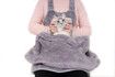 Machine washable cat bed apron sleeping bag to prevent clothes from getting covered in fur