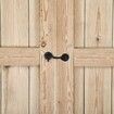 4" Privacy Hook and Eye Latch Easy Lock for Barn Door (4inch,1pcs,Black)