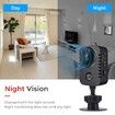 Mini Body Camera 1080P HD Video Security Surveillance Recorder Camera Night Vision Motion Activated Small Nanny Cam PIR Cameras