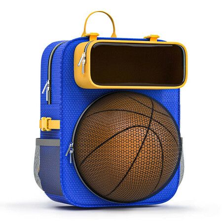 Basketball Backpack With Ball Compartment For School 5-12 years,Waterproof Sports Bag For Volleyball Football