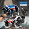 2.4 GHz Amphibious RC Car Shark,  Remote Control Monster Truck fits All Terrain, 360 Rotating RC Boat Gifts for Kids Color Black