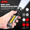 Rechargeable Super Bright LED COB Flashlight Magnetic Work Light Protable Torch