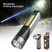 Rechargeable Super Bright LED COB Flashlight Magnetic Work Light Protable Torch