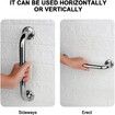 Shower Grab Bar,Stainless Steel Bathroom Grab Bar,Shower Handle,Bath Handle,Grab Bars Senior for Bathroom (12 Inch/2 Pack)