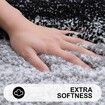 Bath Mats Rug Non-Slip Plush Shaggy Bath Carpet Machine Wash Dry for Bathroom Floor-48*78cm Black