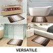 Bath Mats Rug Non-Slip Plush Shaggy Bath Carpet Machine Wash Dry for Bathroom Floor-40*60cm Brown