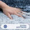 Bath Mats Rug Non-Slip Plush Shaggy Bath Carpet Machine Wash Dry for Bathroom Floor-40*60cm Blue