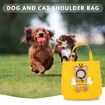 Pet Tote Bag Breathable Exposed Pet Canvas Bag Small bee-shaped cat bag shoulder bag small dog handbag pet dog bag L size