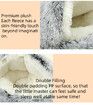 Round Plush Fluffy Hooded Cat Bed Cave, Cozy for Indoor Cats or Small Dog beds, Soothing Calm Anti-nxiety Bed Waterproof Bottom Washable (50cm, Grey)