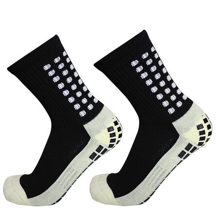 New 2023 Professional Anti Slip Men Football Socks Riding Cycling Sport Socks Nylon Breathable Running Socks Color Black