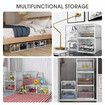 12Pcs Shoe Box Storage Case Clear Boxes Sneaker Display Plastic Extra Large Stackable Container Unit Transparent Organizer