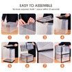 12PCS Shoe Storage Box Sneaker Display Case Plastic Clear Boxes Stackable Organizer Transparent Container Unit Extra Large