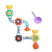 Bath Toys,STEM Baby Bathtub Toy with DIY Pipe Tubes,Cubes,Spoon,Cute Bathroom Time Spray Waterfall Shower Toy,Great Gifts for Toddlers Boys Girls