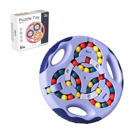 Spinning Stress Relief Toys for Adults, Colorful Beads Puzzle, Sensory Toys for Autistic Children, Decompression Magic Cube, Fun Gifts for Kids