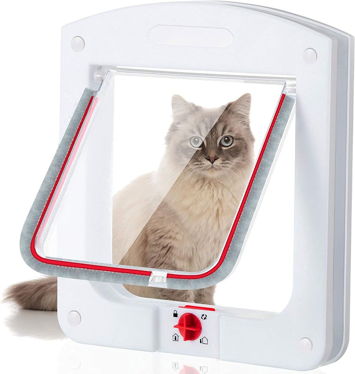 Pet Door for Cats and Dog, Cat Flap Door for Interior Exterior Cat Door, 22 x 20 cm