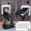 Pet Door for Cats and Dog, Cat Flap Door for Interior Exterior Cat Door, 22 x 20 cm