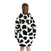 Wearable Blanket Hoodie for Kids Girls Boy 4-12YR Cute Animal Oversized Cold-proof clothing Super Soft Comfortable Warm Flannel with Pockets Cow