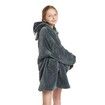 Wearable Blanket Hoodie for Kids Girls Boy 4-12YR Cute Animal Oversized Cold-proof clothing Super Soft Comfortable Warm Flannel with Pockets Husky