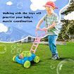 Bubble Lawn Mower Electric Blower Maker Machine Toddler Push Toys Kids Garden Outdoor Play Game Activity Children Walking