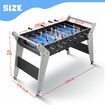 Foosball Soccer Table Gaming Desk Competition Football Game Balls Tabletop Indoor Sports Kids Toys Family Entertainment Home Party Wheels 136cm