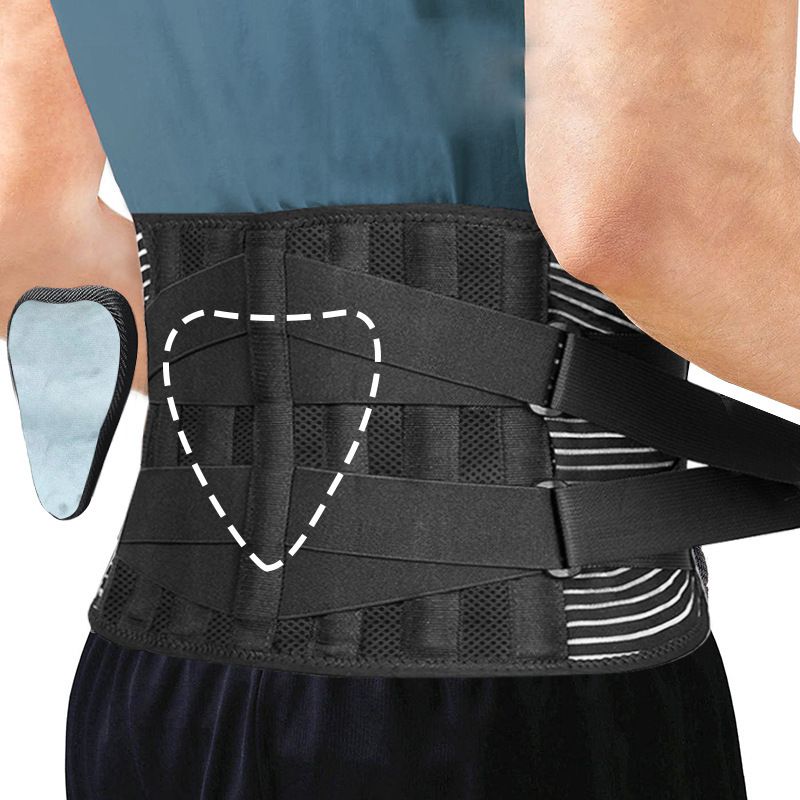 Back Brace for Men Women, Back Support Belt for Back Pain, Sciatica, Scoliosis Relief (Waist 3~3.5 Feet 95-115 CM)