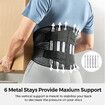 Back Brace for Men Women, Back Support Belt for Back Pain, Sciatica, Scoliosis Relief (Waist 3~3.5 Feet 95-115 CM)