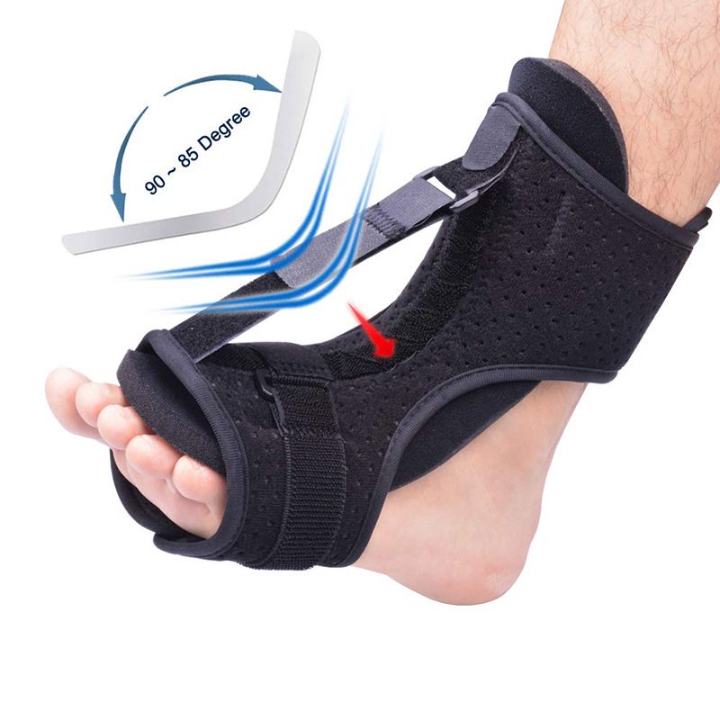 Compression Foot Drop Orthosis, Varus Orthosis, Plantar Fascia Rehabilitation Fixed Foot Rest Socks, Adjustable Support