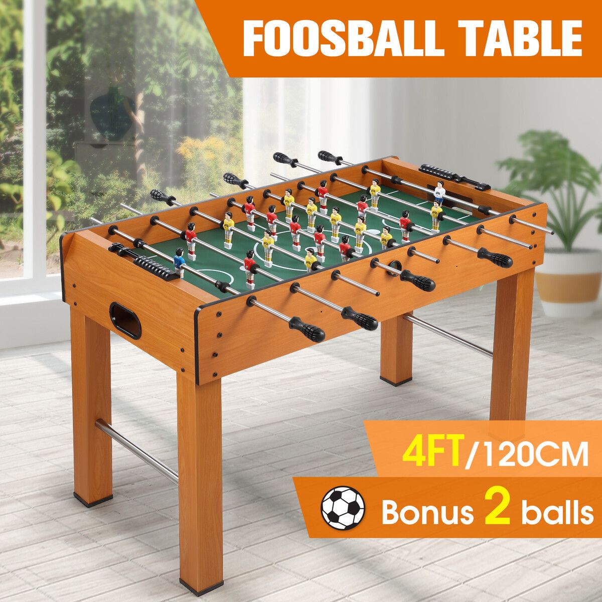 Foosball Table Soccer Football Gaming Desk Tabletop Competition Sport Room Indoor Game Family Party Entertainment Toy