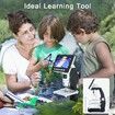 4.3 Inch LCD Digital Microscope,Coin Microscope 50X-1000X Magnification,USB Microscope with 8 Adjustable LED Lights