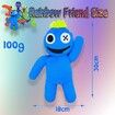 Rainbow Friends Plush Blue Plush Throw Cushion Toy Rainbow Friends Toy ?for Game Lovers Soft for Boys and Girls