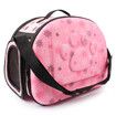 Foldable Pet Dog Carrier Cage Collapsible Travel Kennel Outdoor Shoulder Bag for Puppy Dog Cat (M,Pink)