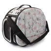 Foldable Pet Dog Carrier Cage Collapsible Travel Kennel Outdoor Shoulder Bag for Puppy Dog Cat (M,Grey)