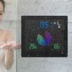 Bathroom Digital Wall Timer Clock for Countertop Wall Cooking Black Waterproof Kitchen Bathroom Wall Decoration Color Black