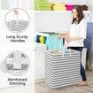 Laundry Basket Hamper Large Collapsible Laundry Hamper with Easy Carry Handles,Freestanding Clothes Hampers for Laundry,Bedroom,Dorm,Clothes,Towels,Toys (100L,Grey)