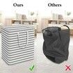 Laundry Basket Hamper Large Collapsible Laundry Hamper with Easy Carry Handles,Freestanding Clothes Hampers for Laundry,Bedroom,Dorm,Clothes,Towels,Toys (100L,Grey)