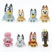 Blue-y Friends & Family Pack Toy Cute Dogs Action Figures Set Kids Toys Birthday Gift-12 Pieces