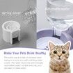 Dog Cat Bowls Pet Water Food Bowl Set with Auto Dispenser Bottle Detachable for Small Dogs Cats Rabbit-Purple